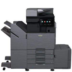 Sharp BP-50C26 w/ 3 trays, 3K Sheet Finisher, and Large Capacity Cassette