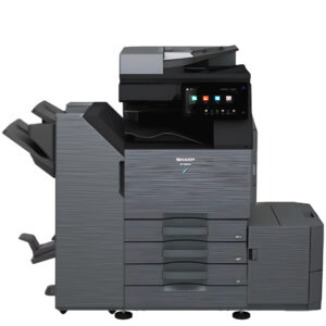 Sharp BP-50C65 w/ 3 trays, 1K Booklet Finisher, and Large Capacity Cassette